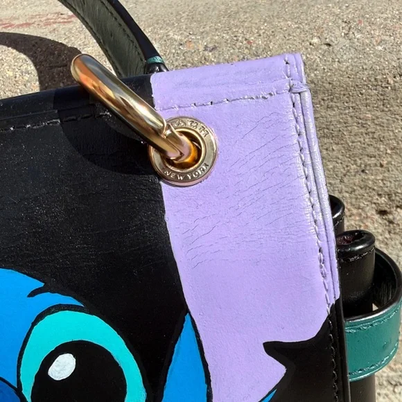 Stitch Themed Black and Blue Handbag - Picture 3 of 6